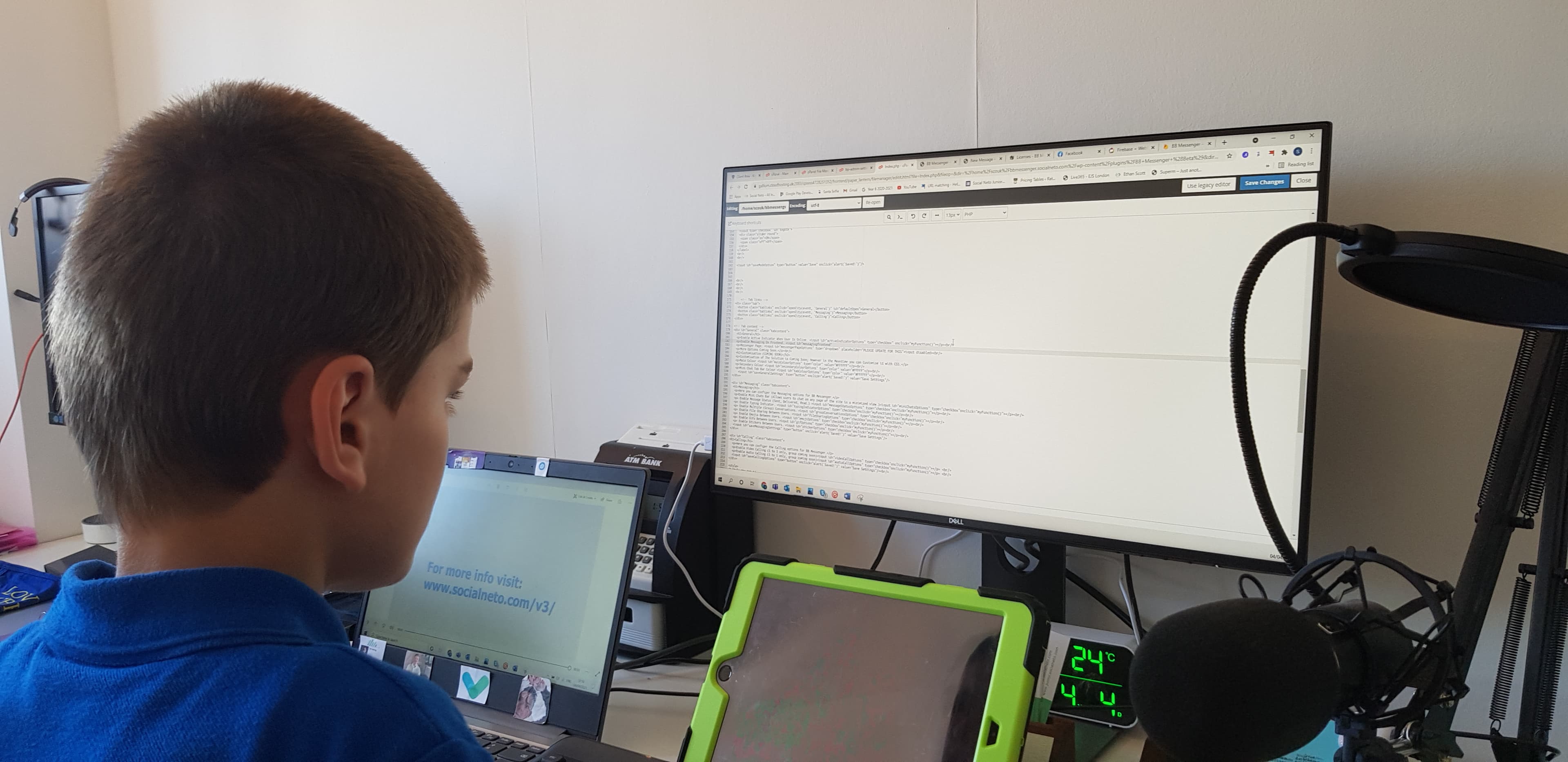 Ethan began experimenting with app development